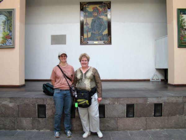 Sharon and I in front of the opera stage