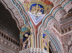 Murals and Painting in Celining -Tanjore Maratha palace 3