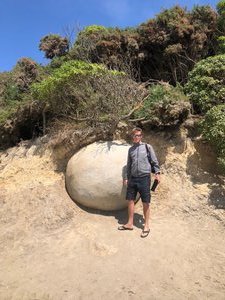 Moeraki Boulders - they keep coming out!