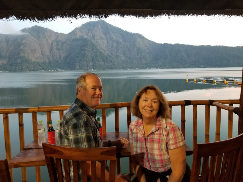 Dinner on Lake Batur