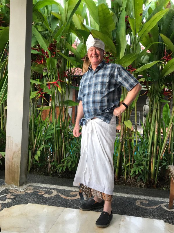 My Studly husband in his Balinese Ceremony attire!