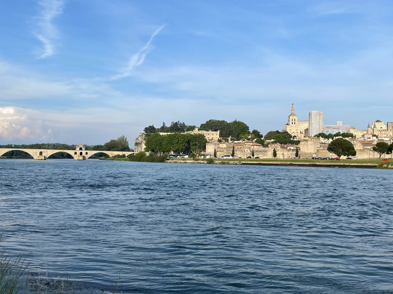 View of Avivnon from the Rhone River