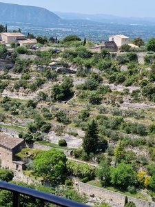 Looking over at Baux de Provence