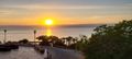 Beautiful sunset over the Dead Sea