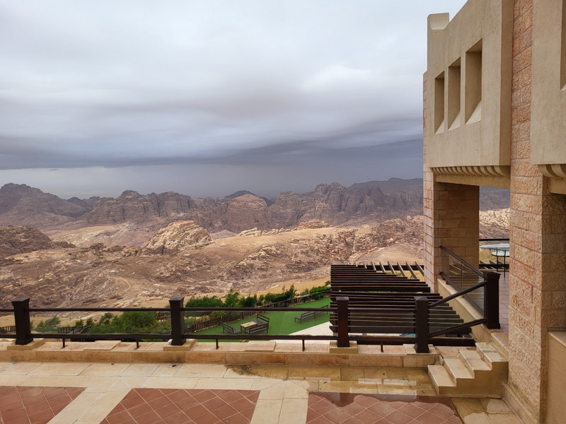 View from our room in Petra