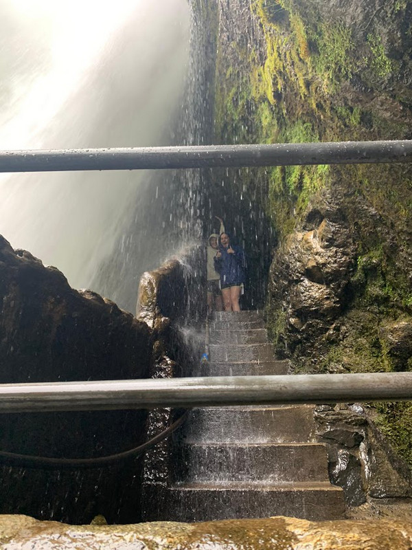 Behind the last waterfall!