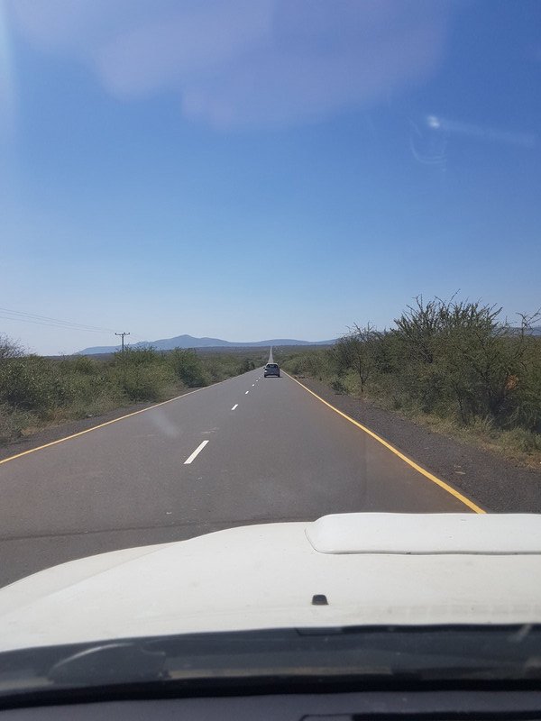 Driving through bandit country in North Kenya