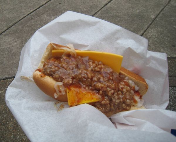 One of Pete's Famous Hotdogs