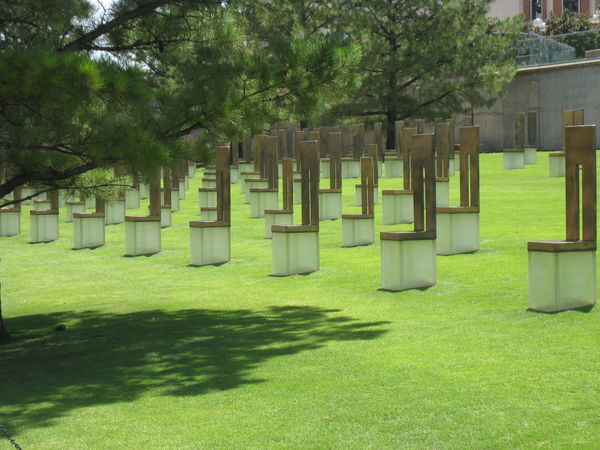 Chairs Represent the People Who Died