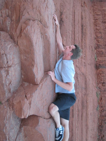 Brian's Scaling the Cliff!