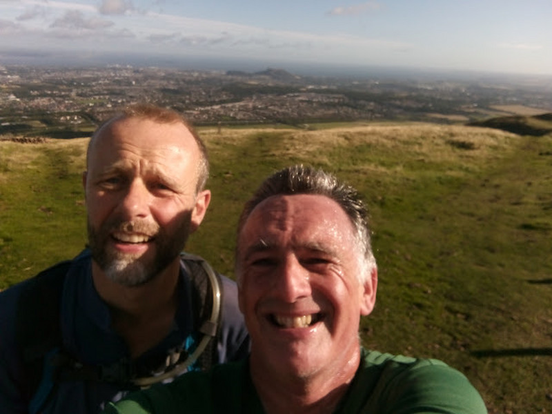 Neil and I at the top of Allermuir