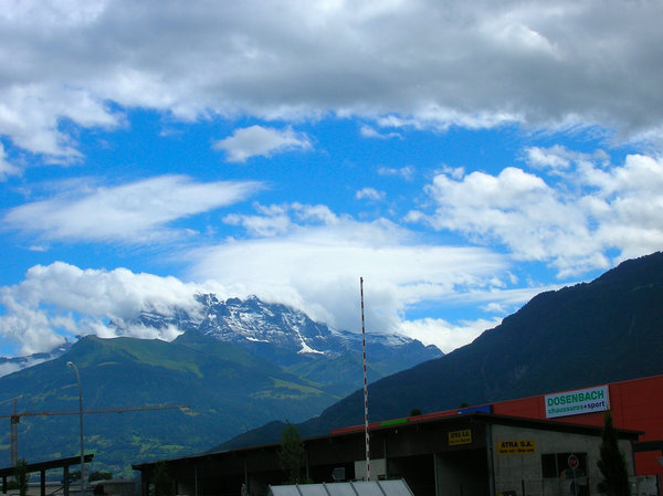 View from the new part of Aigle