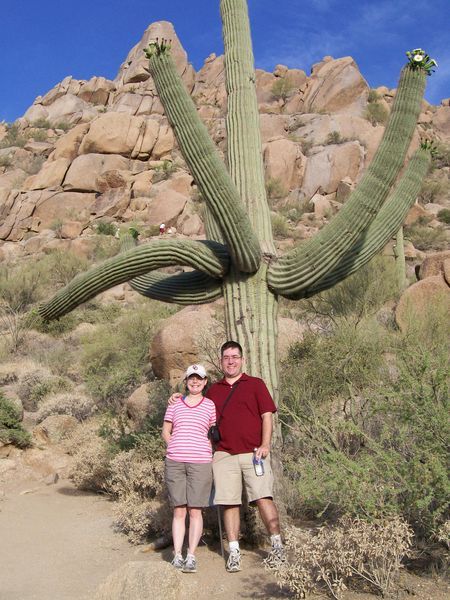 Us and a cactus