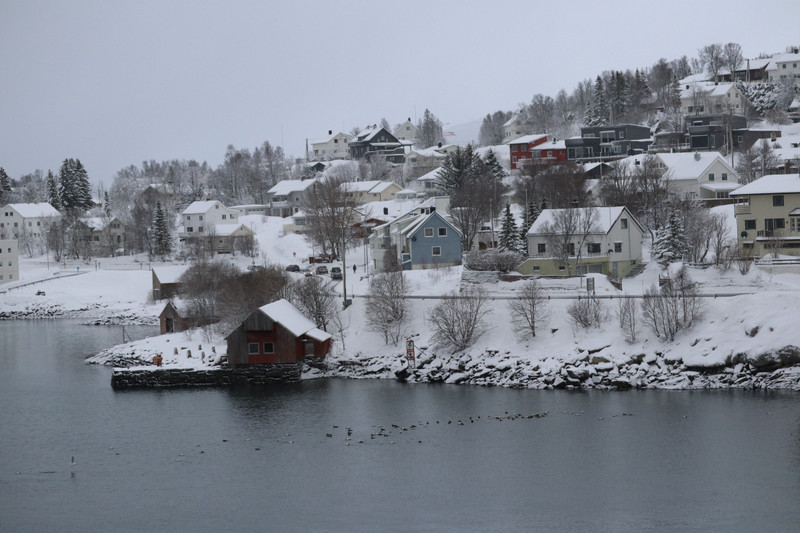 Finnsnes - covered in snow