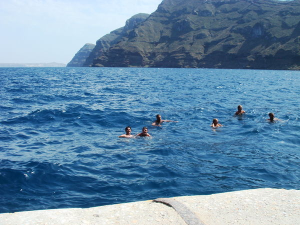 Swimming at the village