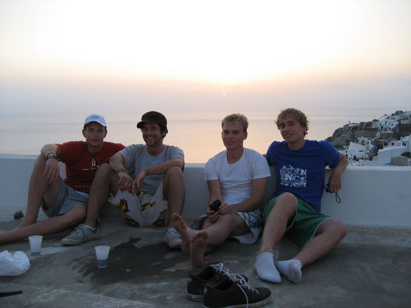 4 of us in Oia