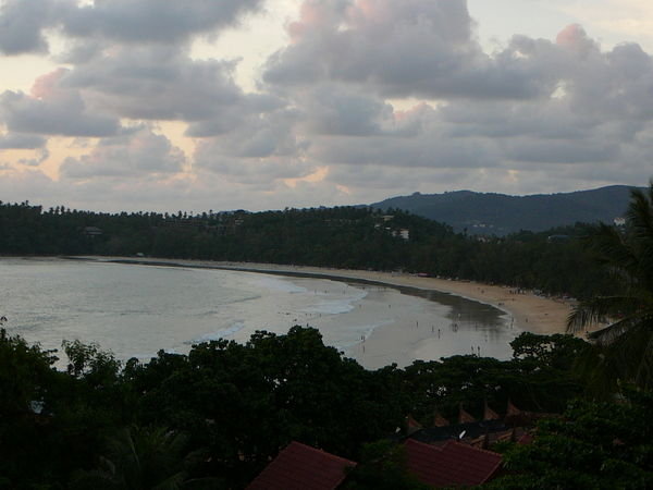 Karon Beach from the resort roof