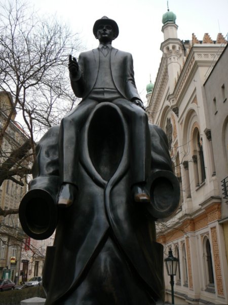 Franz Kafka sculpture
