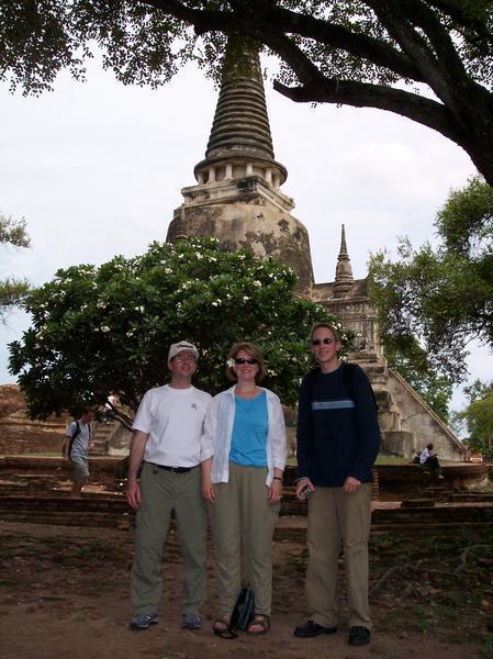 Three friends at Ayutthaya