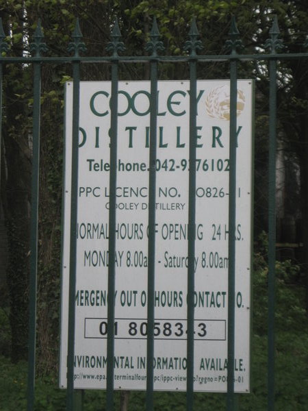 Cooley Distillery Sign