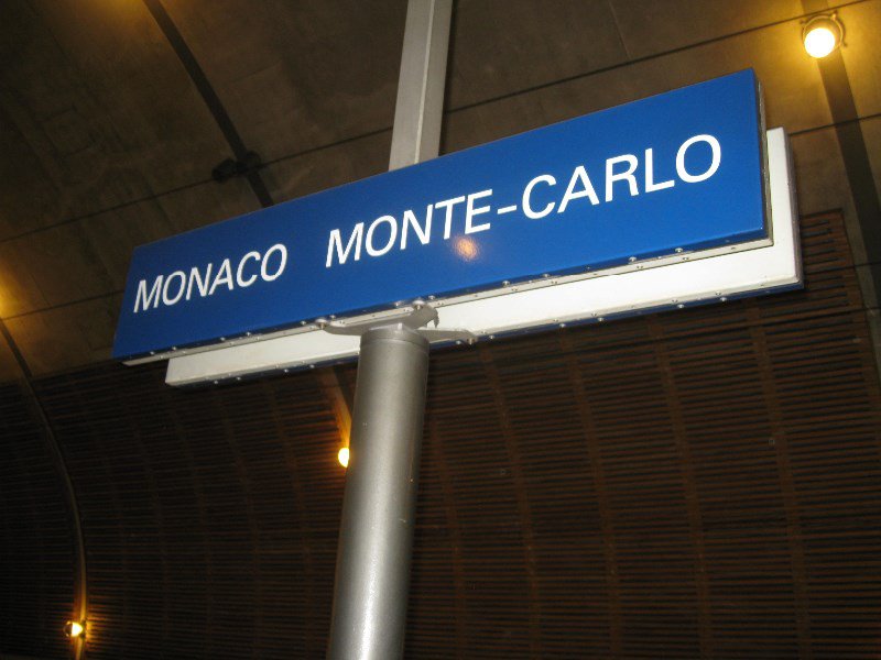Proof we were in Monte Carlo