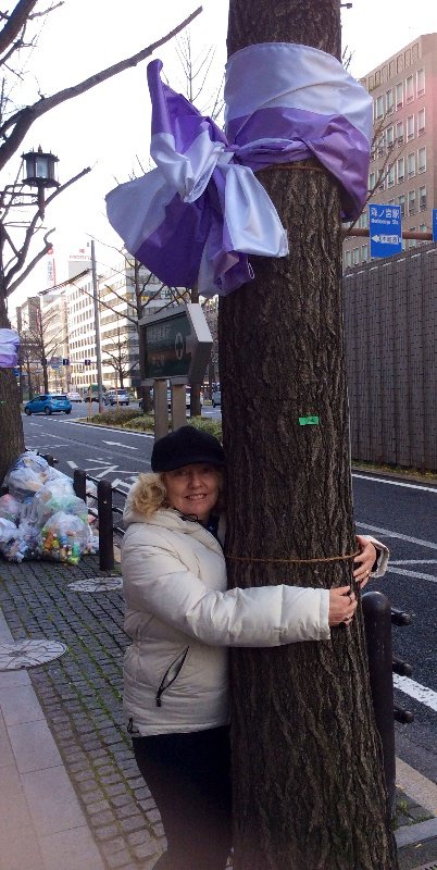 Decorated tree in Osaka