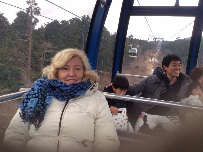 On the ropeway