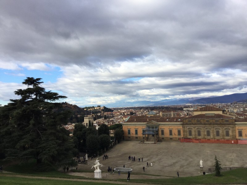 Boboli Gardens from the top of the hill.  Amazing!