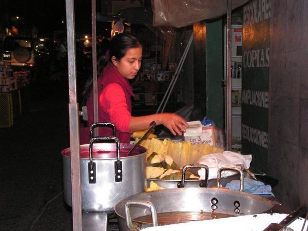 I sodra Quitos fattigare omraden..dar dofterna av mat dominerade