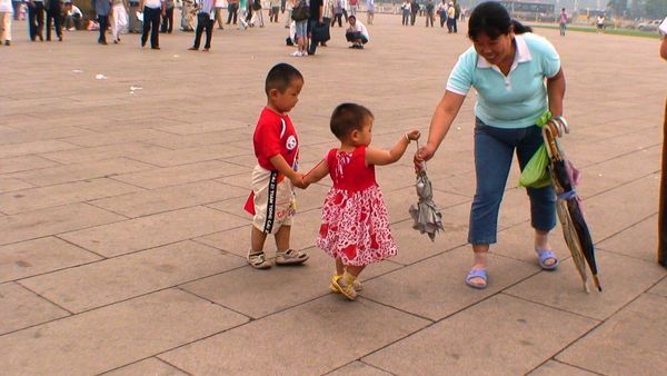 Cute kids in Tianeman Square