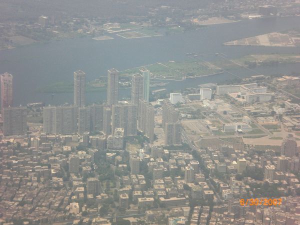 Downtown Cairo and the Nile River