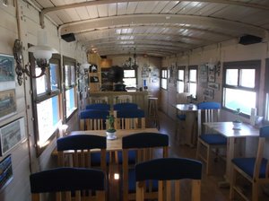 Inside Train Restaurant