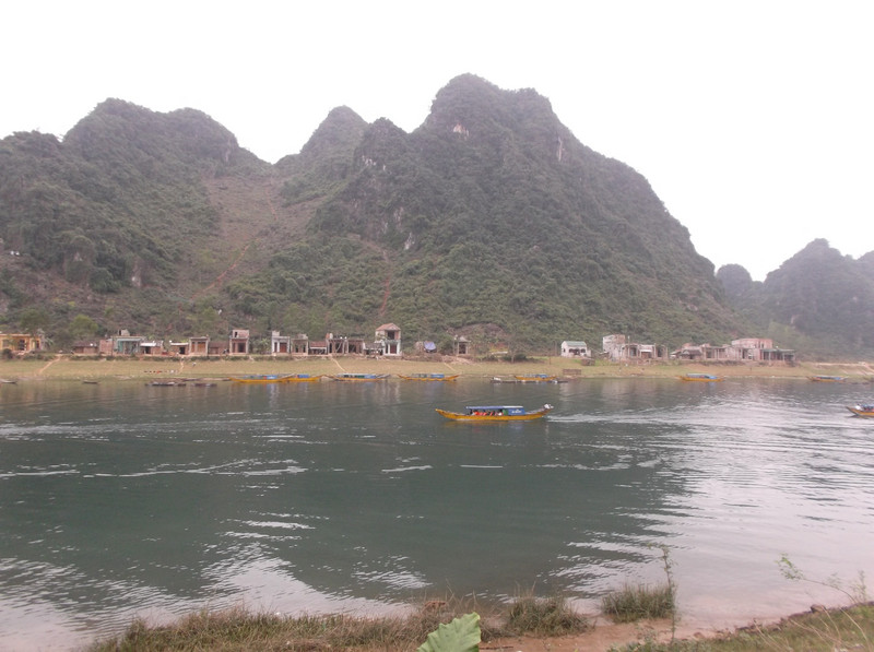 The Con River leading to Phong Nha Cave