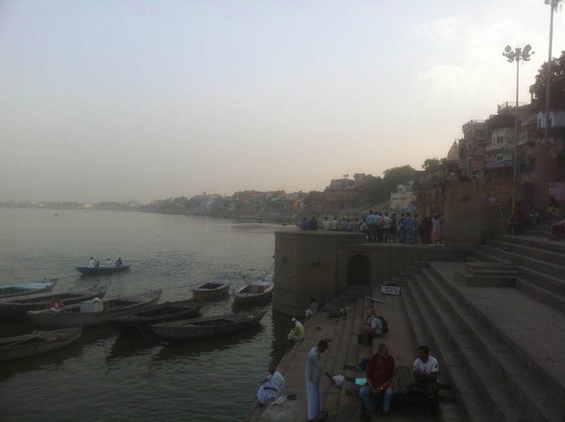 Ghat overlooking the Ganges