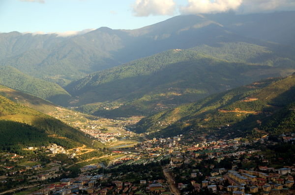 Thimphu from above