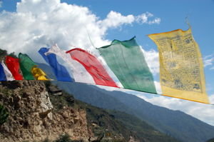 Prayer Flags on way to Thimphu