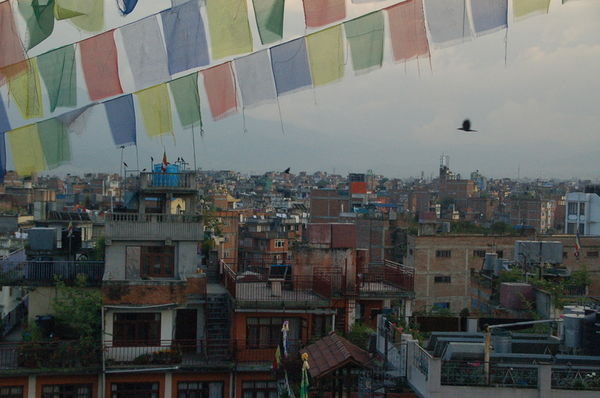 view from Kathmandu hotel