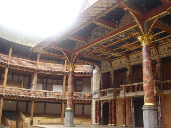 Inside of the Globe Theater