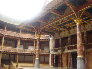 Inside of the Globe Theater