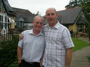Dad with his Cousin Michael