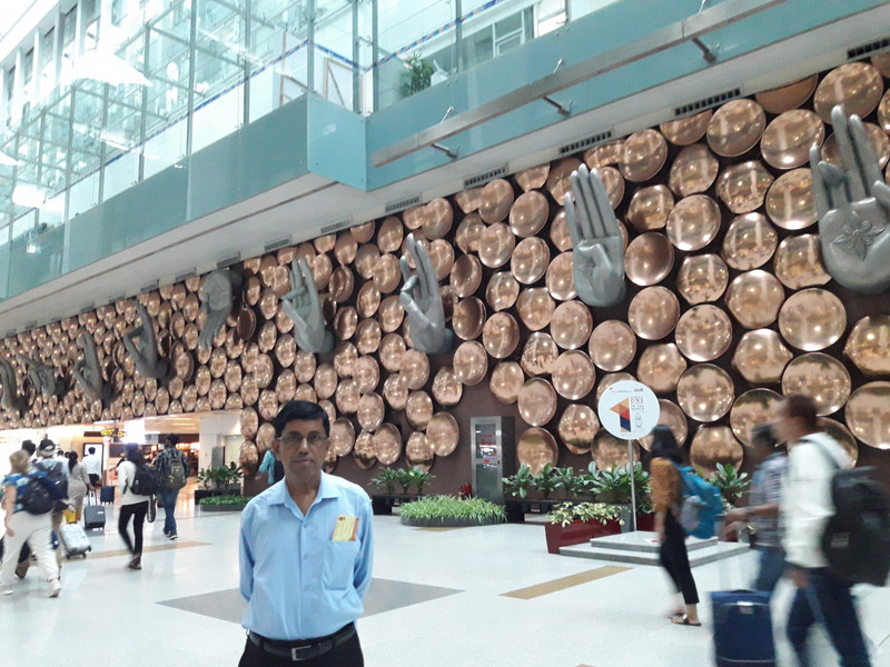 Me, at IGI Airport Arrival Hall