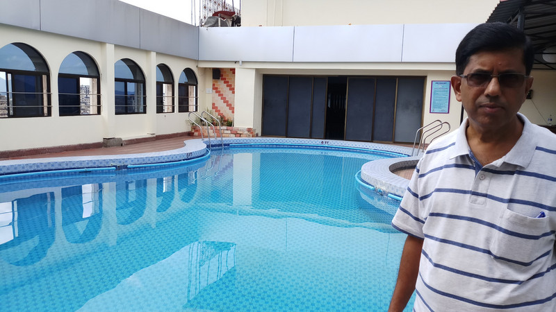  Swimmimg Pool on the terrace of Raj Mahal Hotel  
