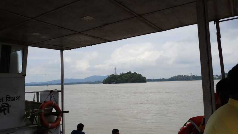 View of the Umananda Island from the boat