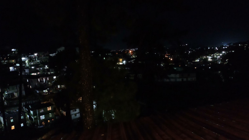 Night view of Shillong from Tripura Castle premises