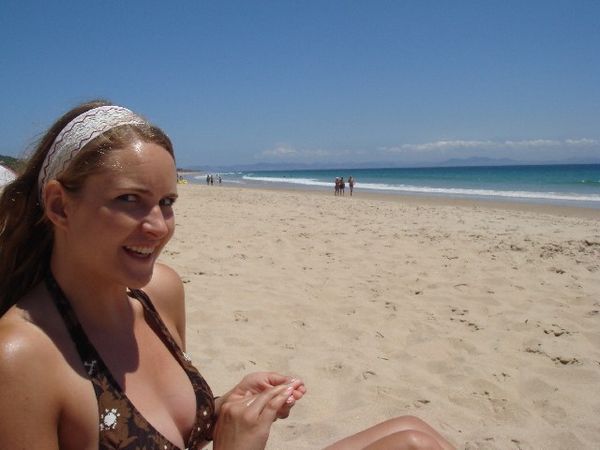 Kristi on the beach