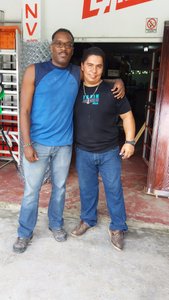 with my best friend in Panama, Ernesto