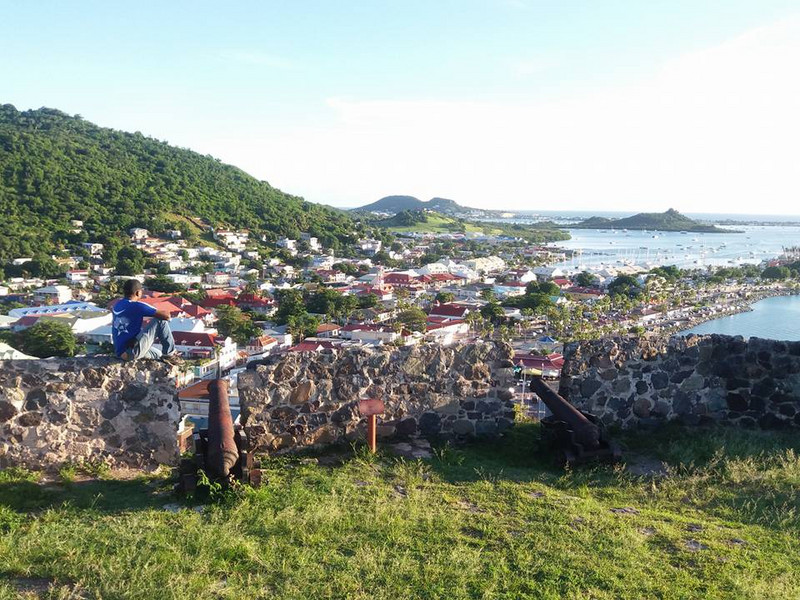 View of Marigot seen from Fort Louis