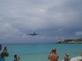 KLM Boeing 747-400 coming in at Maho Beach
