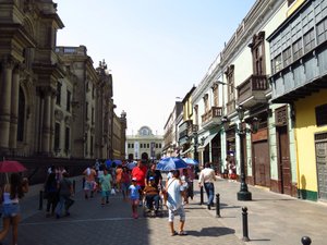 Streets of historic Lima