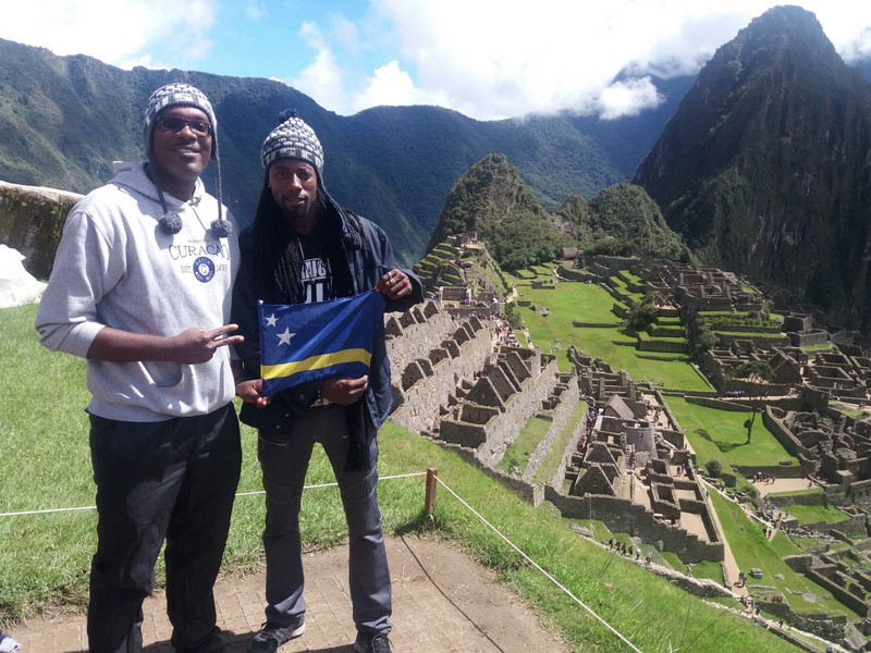 At Machu Picchu with Jurick